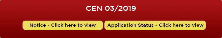 Notice & Application Status Notice & Application Status
